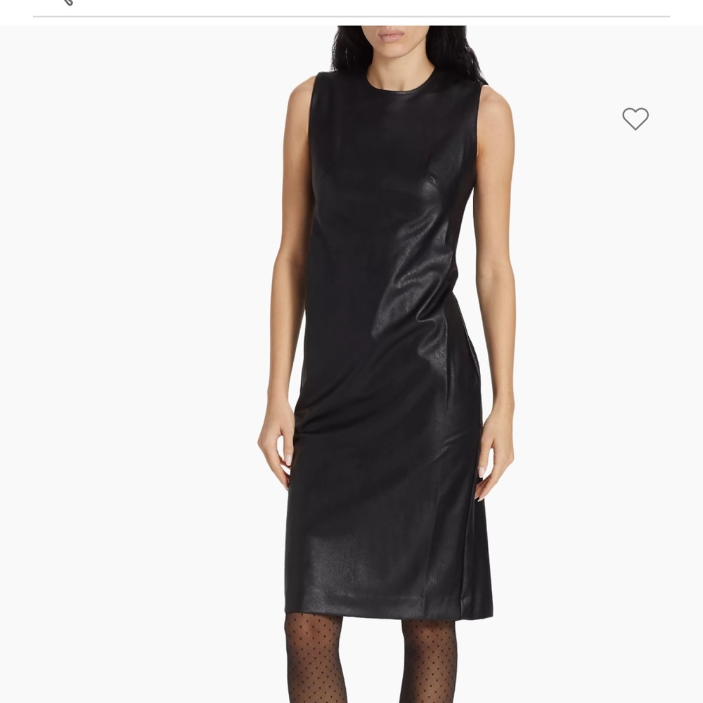 Spanx's fitted faux leather dress size small